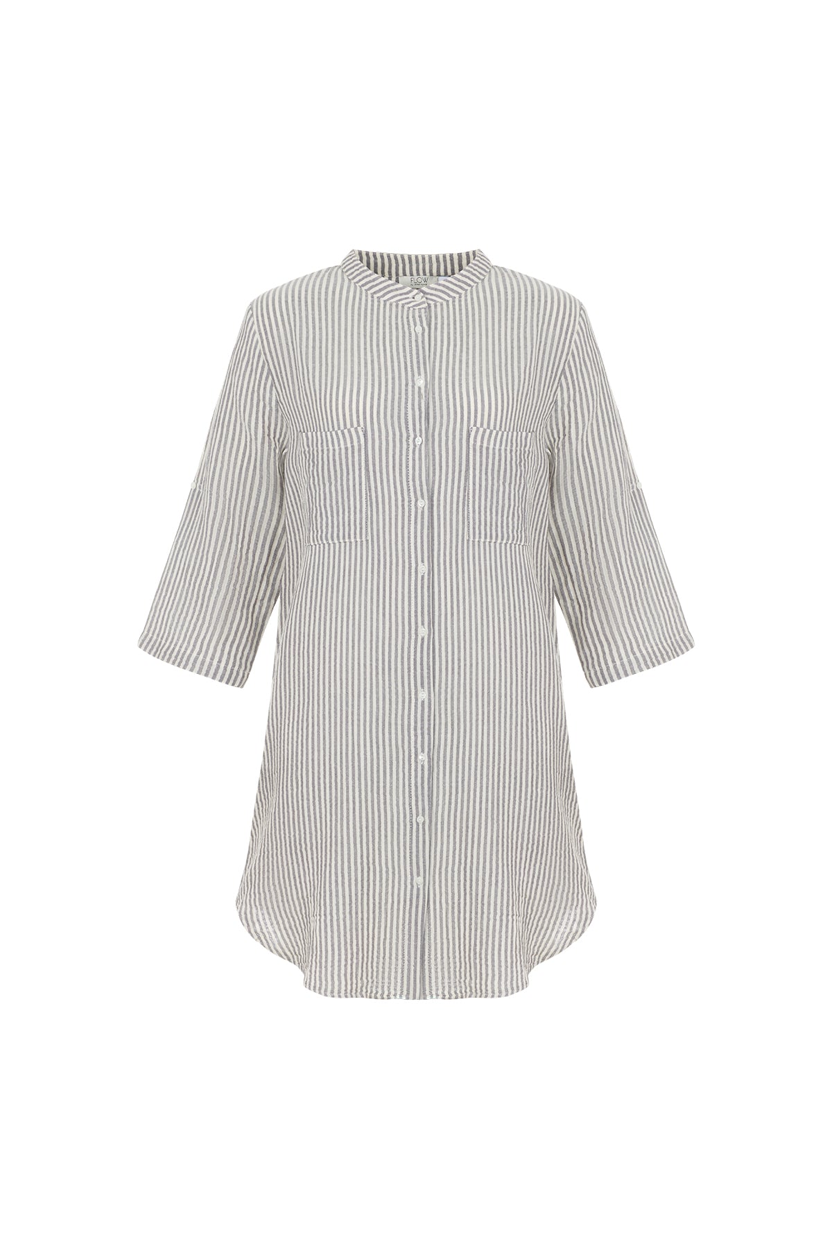 Striped Cotton Tunic Dress