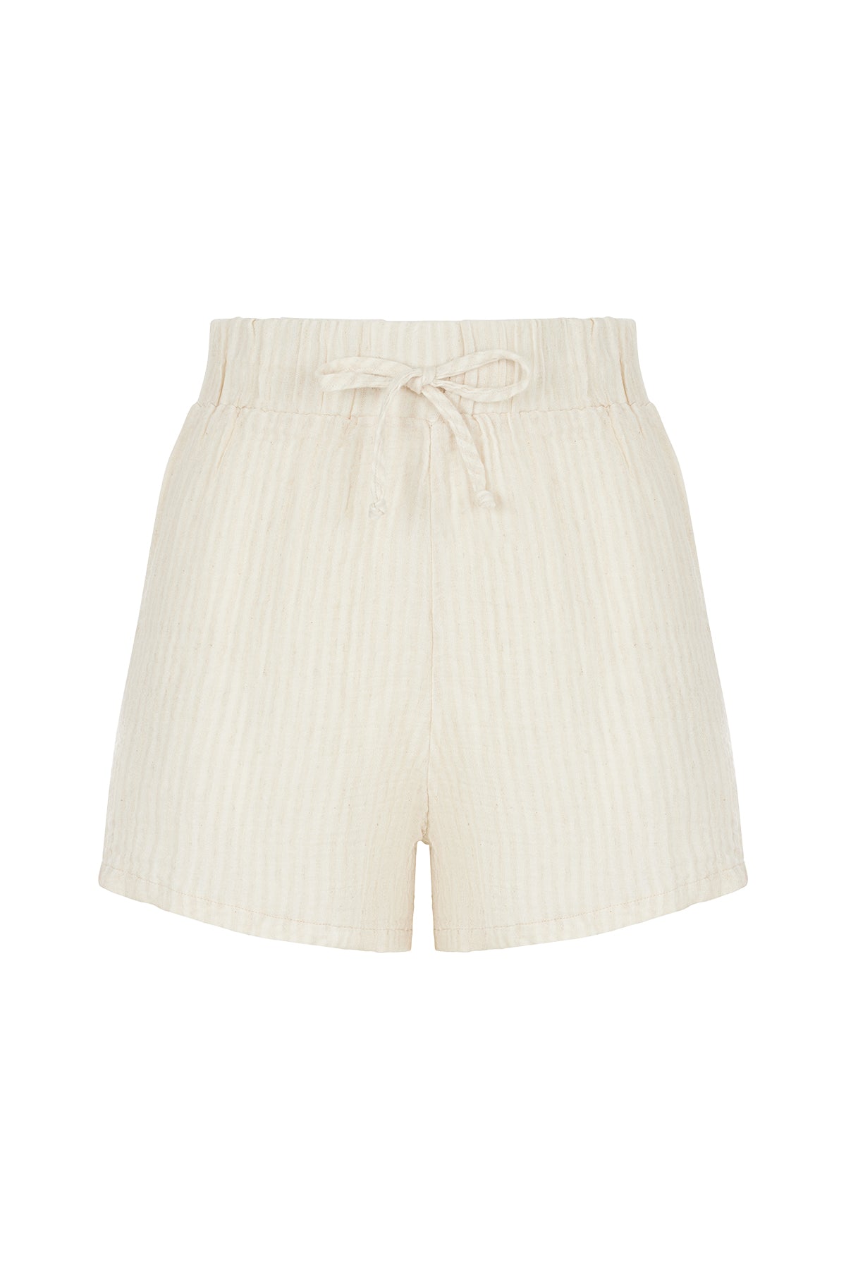 Striped Cotton Shorts