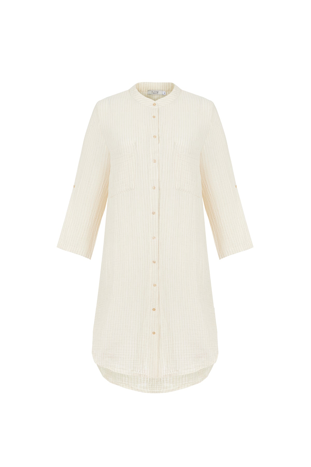 Striped Cotton Tunic Dress