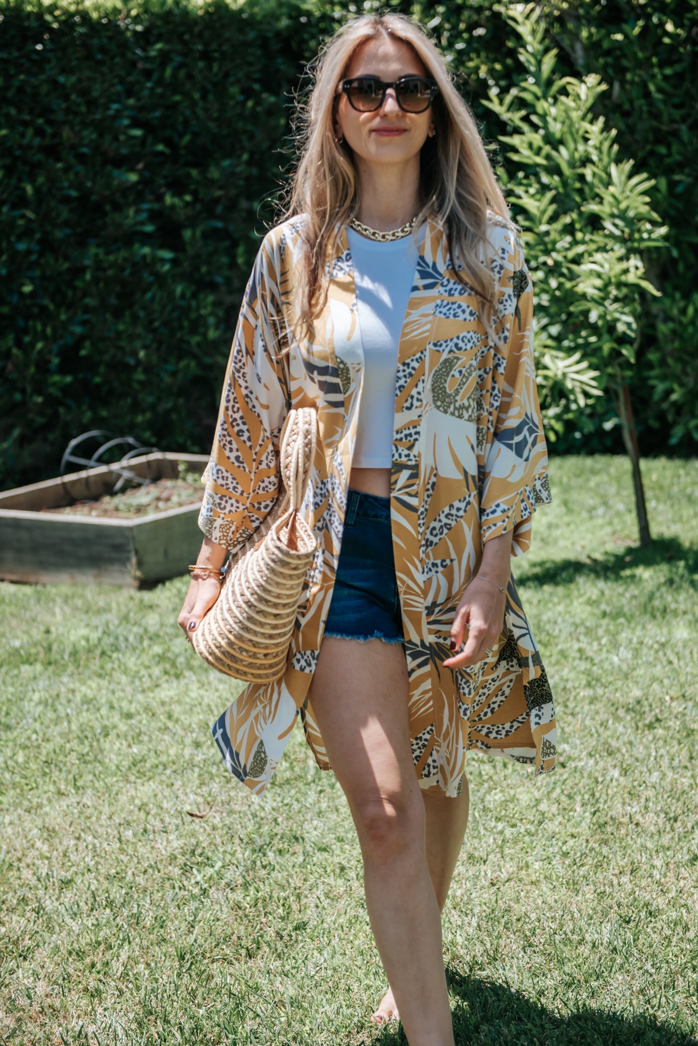 Printed Kimono