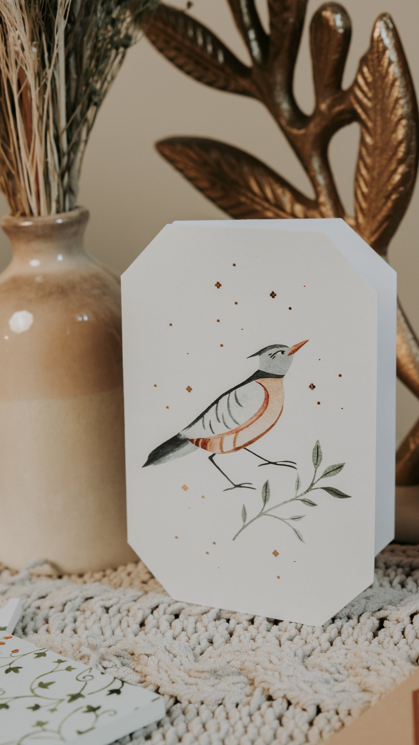 Mazu Studio Greeting Card Robin