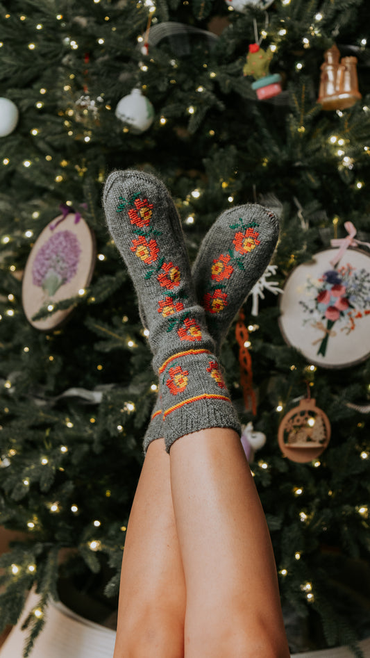 Mora Hand Knitted Wool Socks