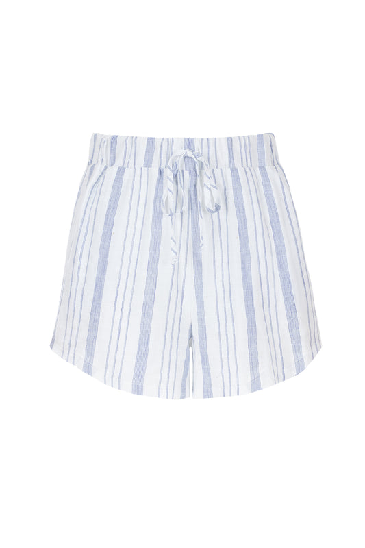 Striped Cotton Shorts