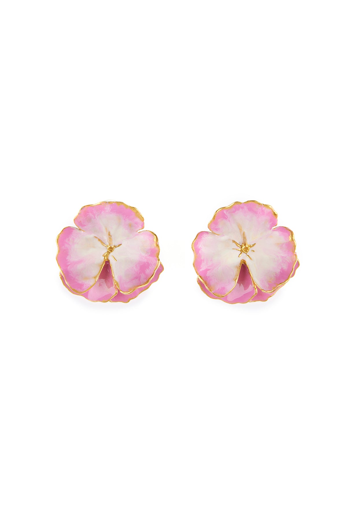 Xandra Enamel Flower Earrings